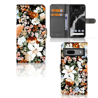 Hoesje voor Google Pixel 7 Dark Flowers - thumbnail