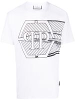 Philipp Plein t-shirt à logo imprimé Skull&Bones - Blanc - thumbnail