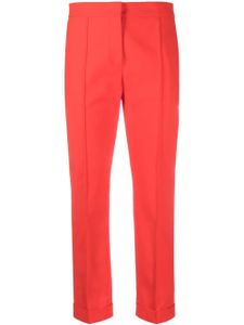 Moschino pantalon de tailleur à coupe courte - Rouge