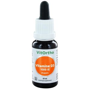 VitOrtho Vitamine D3 1000IE druppels (20 ml)