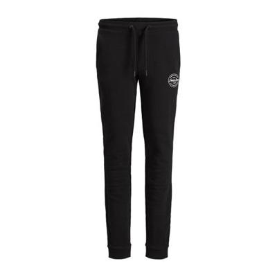 JACK & JONES JUNIOR gemêleerde joggingbroek Gordon zwart JACK & JONES JUNIOR gemêleerde joggingbroek Gordon zwart