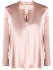 Blanca Vita blouse en soie à col v - Rose