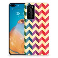 Huawei P40 TPU bumper Zigzag Multi Color - thumbnail