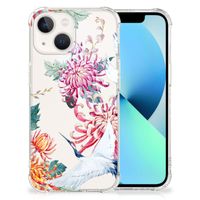 iPhone 13 Case Anti-shock Bird Flowers