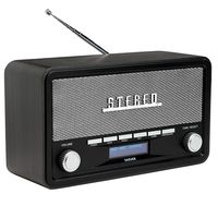 Denver DAB Radio - Retro Radio - Bluetooth - DAB+/ FM - Dimbaar - Batterijen - Netstroom - DAB18DG - thumbnail