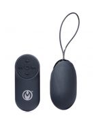 Thunder Egg 21X Silicone Vibrator with Remote Control - Black