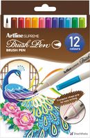 Artline Supreme brushpen, assorti, set van 12 stuks - thumbnail