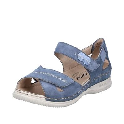 Rieker V7474 damessandalen, blauw, 39 EU