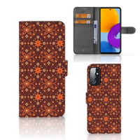 Samsung Galaxy M52 Telefoon Hoesje Batik Brown