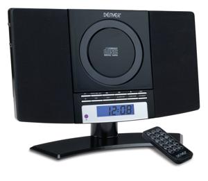 Denver MC-5220 Stereoset AUX, CD, FM Wandmontage Zwart