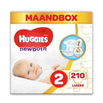 Huggies Newborn luiers maat 2 (3-6 kg) 210 luiers