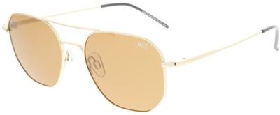 H.I.S zonnebril ​​​​gepolariseerd heren piloot cat. 3. wit/oranje