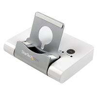 StarTech.com 3-poorts USB 3.0 hub voor laptops en Windows-gebaseerde tablets met snellaadpoort en apparaatstandaard, wit