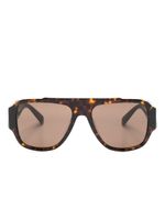 Versace Eyewear lunettes de soleil à monture oversize - Marron