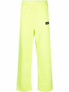 VETEMENTS pantalon de jogging à patch logo - Jaune