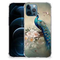 Case Anti-shock voor iPhone 12 | 12 Pro Vintage Pauwen - thumbnail