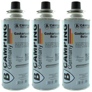 Voordeelset van 3x stuks benson fles camping Butaangas/gasvulling van 227 gram