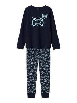 Name it zomer pyjama jongens - blauw - NkmNightset
