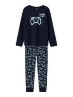 Name it zomer pyjama jongens - blauw - NkmNightset