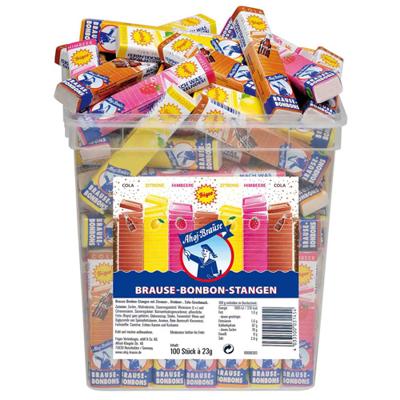 Ahoj Brause - Bruisende snoepjes (staafjes) - 100 stuks