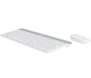 Logitech Slim Wireless Combo MK470 toetsenbord RF Draadloos QWERTY US International Wit