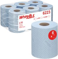 Kimberly-Clark Professional poetspapier Wypall Reach, blauw, pak van 6 rollen - thumbnail