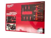 Milwaukee Inleg voor Packout koffer met schuifladen, VDE-tangen en VDE-schroevendraaierinleg 10-delig.