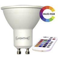 LightMe LM85190-2 LED-lamp Energielabel G (A - G) GU10 Reflector 4.5 W = 28 W RGBW (Ø x l) 50 mm x 57 mm Colorchanging, Dimbaar, Incl. afstandsbediening 1 - thumbnail