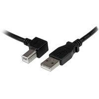 StarTech.com 3 m USB 2.0 A naar linkshoekige B-kabel M/M - thumbnail