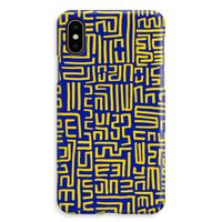 Majorelle Blue Print: iPhone XS Max Volledig Geprint Hoesje