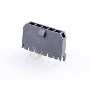 Molex 436500527 Male header, inbouw (standaard) Totaal aantal polen: 5 Rastermaat: 3 mm Inhoud: 1 stuk(s) Tray