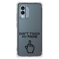 Nokia X30 Anti Shock Case Finger Don't Touch My Phone