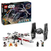 LEGO Star Wars TIE Fighter en X-wing combi, Bouwbaar Starfighter Ruimteschip Speelgoed voor Kinderen, Rollenspel Cadeau voor Jongens, Meisjes en Fans 75393