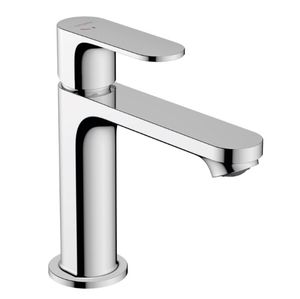 Hansgrohe Rebris S wastafelkraan 110 waterbesparend met CoolStart en synthetische afvoer chroom