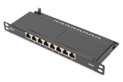 Digitus DN-91608S-SL-EA 8 poorten Patchpaneel 254 mm (10) CAT 6A 0.5 HE Ingericht