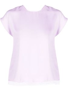 TWINSET blouse à col v au dos - Violet