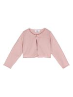 Il Gufo cardigan en coton à coupe courte - Rose