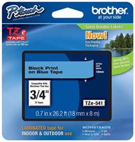 Brother gelamineerd tape, detailhandelverpakking 1 pack blauw