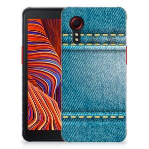 Samsung Galaxy Xcover 5 Silicone Back Cover Jeans