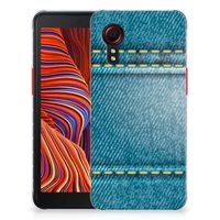 Samsung Galaxy Xcover 5 Silicone Back Cover Jeans - thumbnail