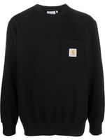 Carhartt WIP sweat en coton à patch logo - Noir