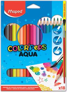 Maped Aquarelpotlood Color&apos;Peps Aqua 18 potloden