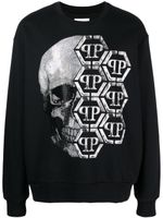 Philipp Plein sweat à imprimé tête de mort - Noir - thumbnail