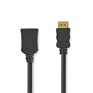 Nedis CVGL34090BK10 HDMI kabel 1 m HDMI Type A (Standaard) 3 x HDMI Type A (Standard) Zwart