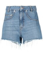 IRO short en jean à bords francs - Bleu - thumbnail