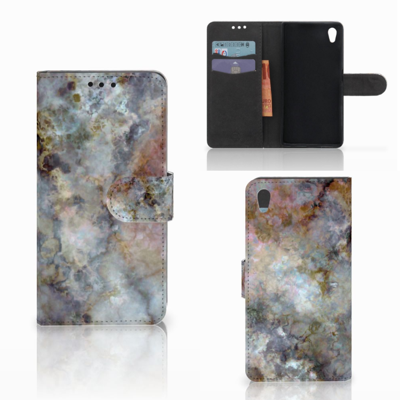 Sony Xperia Z5 | Z5 Dual Bookcase Marmer Grijs