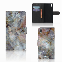 Sony Xperia Z5 | Z5 Dual Bookcase Marmer Grijs