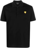 Versace polo à logo Medusa brodé - Noir