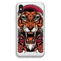 Tiger and Rattlesnakes: iPhone XS Transparant Hoesje