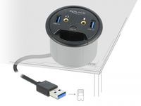 Delock 62794 USB 3.2 Gen 1-hub Zwart - thumbnail